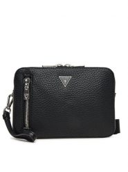 Guess Saszetka Torino HMTOGR P5229 Czarny. Czarne saszetki męskie Guess, z aplikacjami, ze skóry. Za 319.99 zł.