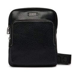 Saszetka Guess. Czarne saszetki męskie Guess, z aplikacjami, małe. Za 409.99 zł.