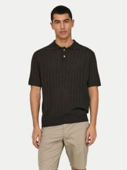 Only & Sons Polo Kent 22033463 Brązowy Regular Fit. Brązowe koszulki polo męskie Only & Sons, m, bez wzorów, z bawełny, bez kołnierzyka, bez ramiączek. Za 79.99 zł.