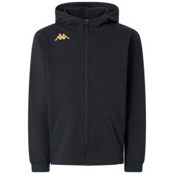 Bluza Kappa Giordizi. Czarne bluzy nierozpinane męskie Kappa, bez wzorów, sportowe, bez ramiączek, bez kaptura. Za 305.00 zł.