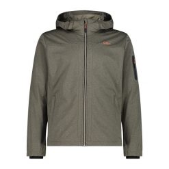 Kurtka turystyczna z kapturem CMP. Zielone kurtki męskie CMP, bez wzorów, sportowe, bez ramiączek, z kapturem. Za 383.60 zł.