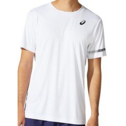 Koszulka sportowa męska Asics Court SS Tee. Białe t-shirty sportowe męskie Asics, l, bez wzorów, sportowe, bez ramiączek. Za 165.00 zł.