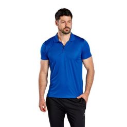 Polo Erima Fonctionnel. Niebieskie koszulki polo męskie Erima, m, bez wzorów, bez kołnierzyka, bez ramiączek. Za 169.50 zł.