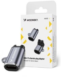 Adapter Wozinsky WAYGS1 przejściówka USB-C do smartwatch Garmin - szary. Szare zegarki smartwatch Wozinsky. Za 23.22 zł.