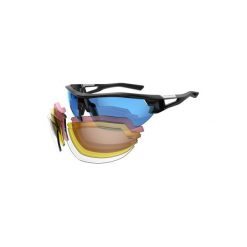 Okulary przeciwsłoneczne na rower XC100 4 pary wymiennych szkieł. Okulary przeciwsłoneczne męskie marki QUECHUA. Za 119.99 zł.