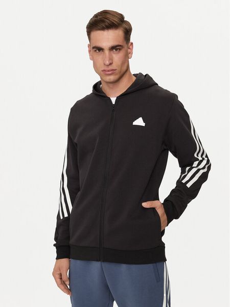 Adidas Bluza Future Icons 3-Stripes IR9159 Czarny Regular Fit. Czarne bluzy rozpinane męskie ADIDAS, m, bez wzorów, z bawełny, bez ramiączek, bez kaptura. Za 219.99 zł.