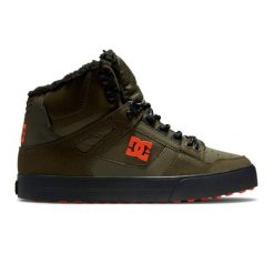 Buty DC PURE HT WC M SHOE Zielony. Zielone buty trekkingowe męskie DC Shoes, bez wzorów, ze skóry, bez zapięcia, trekkingowe. Za 381.99 zł.
