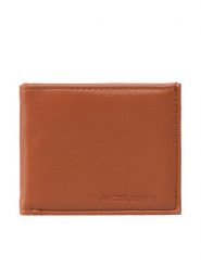 Jack & Jones Portfel Jaczack Wallet 12213118 Brązowy. Brązowe portfele męskie Jack & Jones, bez wzorów, ze skóry. Za 49.99 zł.