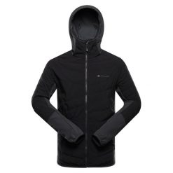 Bluza męska hybrydowa Alpine Pro Morgen. Czarne bluzy nierozpinane męskie Alpine Pro, m, bez wzorów, bez ramiączek, bez kaptura. W wyprzedaży za 399.00 zł.