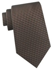Krawat Męski - Angelo di Monti - Brązowy z Mikrowzorem. Brązowe krawaty i muchy męskie Angelo di Monti, bez wzorów, z tkaniny, eleganckie. Za 45.00 zł.