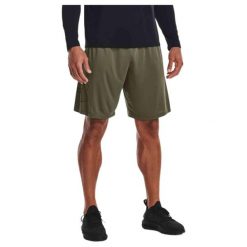 Spodenki fitness męskie Under Armour Tech Graphic. Zielone szorty sportowe męskie Under Armour, bez wzorów, sportowe. Za 124.45 zł.