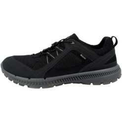 Buty do chodzenia męskie Ecco Terracruise Ll Tex Gtx. Czarne buty trekkingowe męskie ecco, bez wzorów, z materiału, sportowe, bez obcasa, bez zapięcia. Za 640.50 zł.