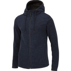 Polar męski PLM301 - granat melanż. Brązowe bluzy z polaru męskie 4f, m, bez wzorów, z dzianiny, bez ramiączek, z kapturem. Za 129.99 zł.