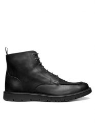 Geox Kozaki U Pove U56M7A 000FF C9999 Czarny. Czarne buty zimowe męskie Geox, bez wzorów, ze skóry, bez obcasa, bez zapięcia. Za 469.99 zł.