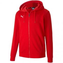 Męska Bluza Z Kapturem Team Goal 23 Z Pełnym Zamkiem Błyskawicznym. Czerwone bluzy z kapturem męskie Puma, m, bez wzorów, z kapturem. Za 276.99 zł.