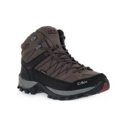 Buty trekkingowe męskie CMP Rigel Mid. Brązowe buty trekkingowe męskie CMP, bez wzorów, z materiału, sportowe, bez obcasa, bez zapięcia. Za 449.99 zł.