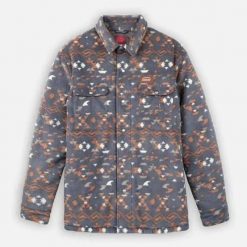 Koszula Oxbow Nomad Overshirt Grafitowa. Szare koszule męskie OXBOW, m, bez wzorów, bez kołnierzyka, bez ramiączek. Za 444.15 zł.