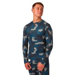 Longsleeve termoaktywny męski Surfanic Bodyfit Limited Edition Crew Neck. Niebieskie bielizna termoaktywna męska Surfanic, m, bez wzorów, bez ramiączek, narciarskie. Za 169.99 zł.