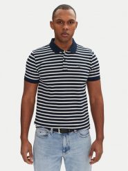 Tommy Jeans Polo DM0DM20676 Granatowy Slim Fit. Niebieskie koszulki polo męskie Tommy Jeans, l, bez wzorów, z bawełny, bez kołnierzyka, bez ramiączek. Za 179.99 zł.