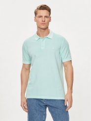 United Colors Of Benetton Polo 3089U301K Zielony Regular Fit. Zielone koszulki polo męskie United Colors Of Benetton, l, bez wzorów, z bawełny, bez kołnierzyka, bez ramiączek. Za 129.99 zł.