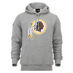 Bluza z kapturem Washington Commanders NFL. Szare bluzy z kapturem męskie New Era, m, bez wzorów, z kapturem. W wyprzedaży za 259.75 zł.