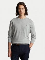 Polo Ralph Lauren Sweter 710684957003 Szary Slim Fit. Szare kardigany męskie Polo Ralph Lauren, l, bez wzorów, z bawełny, bez ramiączek. Za 589.99 zł.
