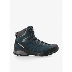 Buty trekkingowe męskie Scarpa ZG Trek GTX. Niebieskie buty trekkingowe męskie Scarpa, bez wzorów, bez zapięcia, wspinaczkowe. Za 844.19 zł.