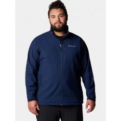 Kurtka Softshell Męska Columbia Ascender. Niebieskie kurtki softshell męskie Columbia, m, bez wzorów, z materiału, bez kaptura, trekkingowe. Za 459.00 zł.
