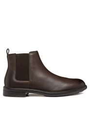 Geox Sztyblety U567KA 00039 C6009 Brązowy. Brązowe sztyblety męskie Geox, ze skóry, bez obcasa, bez zapięcia. Za 769.99 zł.