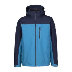 Trespass Curbridge - Męska kurtka przeciwdeszczowa Bondi Blue. Niebieskie kurtki męskie Trespass, na lato, m, bez wzorów, sportowe, bez ramiączek, bez kaptura. Za 332.99 zł.