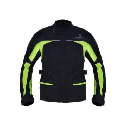 Kurtka turystyczna OXFORD SPARTAN kolor czarny/fluorescencyjny, rozmiar XS. Czarne kurtki męskie marki OXFORD, bez wzorów, bez ramiączek. Za 329.00 zł.