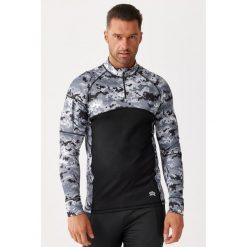 Bluza fitness męska Rough Radical North Zip szybkoschnąca. Czarne bluzy nierozpinane męskie ROUGH RADICAL, m, bez wzorów, sportowe, bez ramiączek, bez kaptura. W wyprzedaży za 95.94 zł.