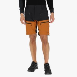Szorty turystyczne męskie Swedemount Lofoten Stretch Shorts szybkoschnące. Brązowe szorty sportowe męskie SWEDEMOUNT, bez wzorów, z tkaniny, sportowe. Za 329.99 zł.