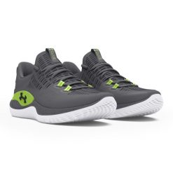 Buty treningowe męskie Under Armour Dynamic IntelliKnit. Szare buty treningowe męskie Under Armour, bez wzorów, bez zapięcia, na fitness i siłownię. W wyprzedaży za 432.30 zł.