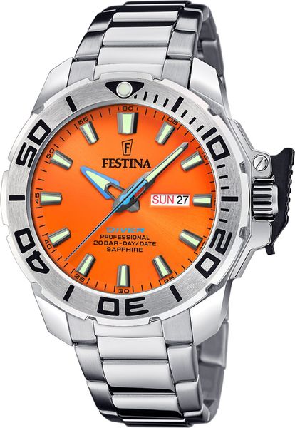 Zegarek Festina Zegarek męski Festina F20665-5 srebrny. Szare zegarki męskie Festina, srebrne. Za 738.00 zł.