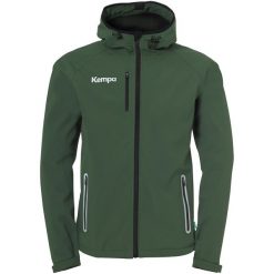 Kurtka softshell Kempa. Brązowe kurtki softshell męskie Kempa, m, bez wzorów, z softshellu, bez kaptura. W wyprzedaży za 406.25 zł.