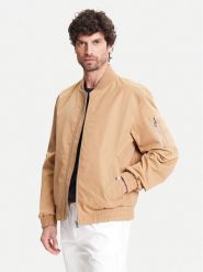 BOSS Kurtka bomber H-Comber-253 50544097 Beżowy Regular Fit. Brązowe kurtki męskie Boss, m, bez wzorów, z syntetyku, bez ramiączek, bez kaptura. Za 939.99 zł.