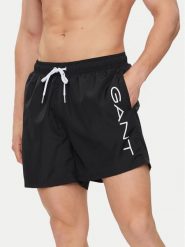 Gant Szorty kąpielowe 920006300 Czarny Regular Fit. Czarne kąpielówki męskie Gant, bez wzorów, z syntetyku. Za 169.99 zł.