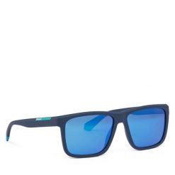 Okulary przeciwsłoneczne Polaroid. Niebieskie okulary przeciwsłoneczne męskie Polaroid, bez wzorów. Za 219.99 zł.