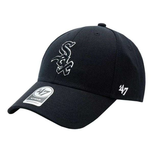 Czapka Z Daszkiem MLB Chicago White Sox. Czarne czapki męskie 47 Brand, bez wzorów. Za 158.99 zł.