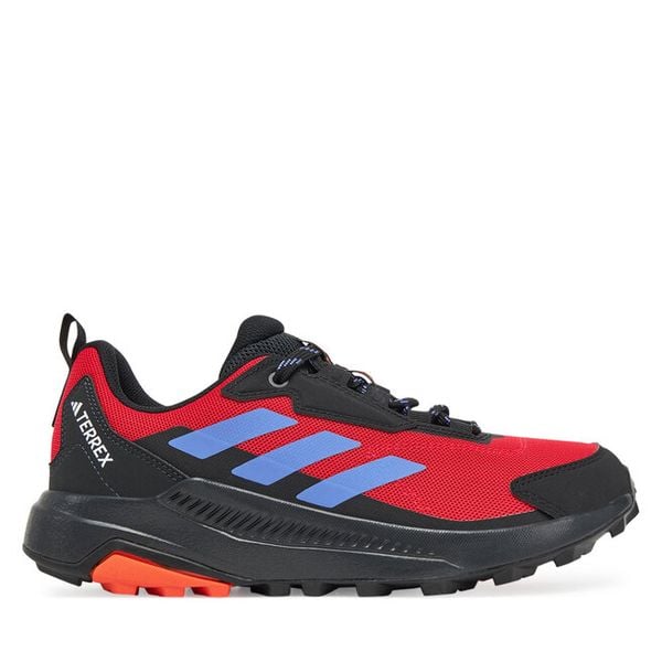Trekkingi adidas. Czerwone buty trekkingowe męskie ADIDAS, bez wzorów, sportowe, bez obcasa, bez zapięcia. Za 239.99 zł.