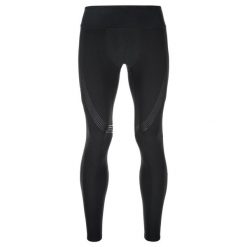 Męskie legginsy do biegania Kilpi GEARS-M. Czarne legginsy męskie Kilpi, m, bez wzorów, z nylonu, do biegania. Za 215.49 zł.