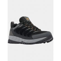 Buty Męskie Columbia Strata Trail Low WP. Czarne buty trekkingowe męskie Columbia, bez wzorów, sportowe, bez obcasa, bez zapięcia. Za 339.00 zł.