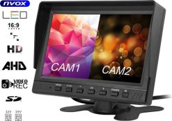 Alkomat Nvox Monitor samochodowy lcd 7cali ahd 4pin z funkcją rejestratora 12v 24v. Alkomaty NVOX. Za 439.90 zł.