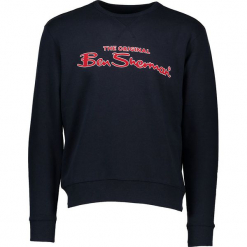 Bluza w kolorze granatowym. Niebieskie bluzy nierozpinane męskie Ben Sherman, z haftami. W wyprzedaży za 173.95 zł.