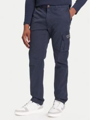 Aeronautica Militare Spodnie materiałowe 252PA1329UCT0244 Granatowy Regular Fit. Niebieskie spodnie na co dzień męskie Aeronautica Militare, bez wzorów, z bawełny. Za 659.99 zł.