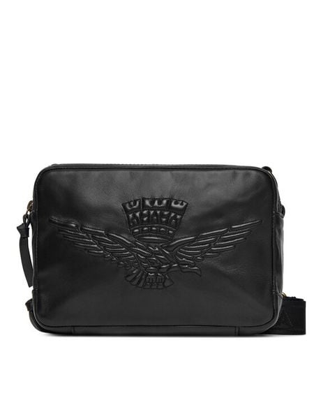 Aeronautica Militare Saszetka 252BO1149DPL00308 Czarny. Czarne saszetki męskie Aeronautica Militare, bez wzorów, ze skóry. Za 559.99 zł.