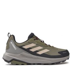 Trekkingi adidas. Zielone buty trekkingowe męskie ADIDAS, bez wzorów, bez zapięcia, trekkingowe, adidas terrex. Za 399.99 zł.
