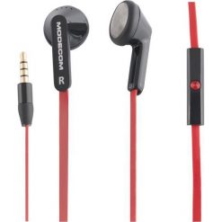 Słuchawki MODECOM MC-131 (S-MC-131-RED). Czerwone słuchawki douszne MODECOM. Za 26.90 zł.