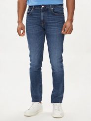 Tommy Hilfiger Jeansy Bleecker MW0MW34511 Granatowy Slim Fit. Niebieskie jeansy męskie Tommy Hilfiger, bez wzorów, z bawełny. Za 419.99 zł.